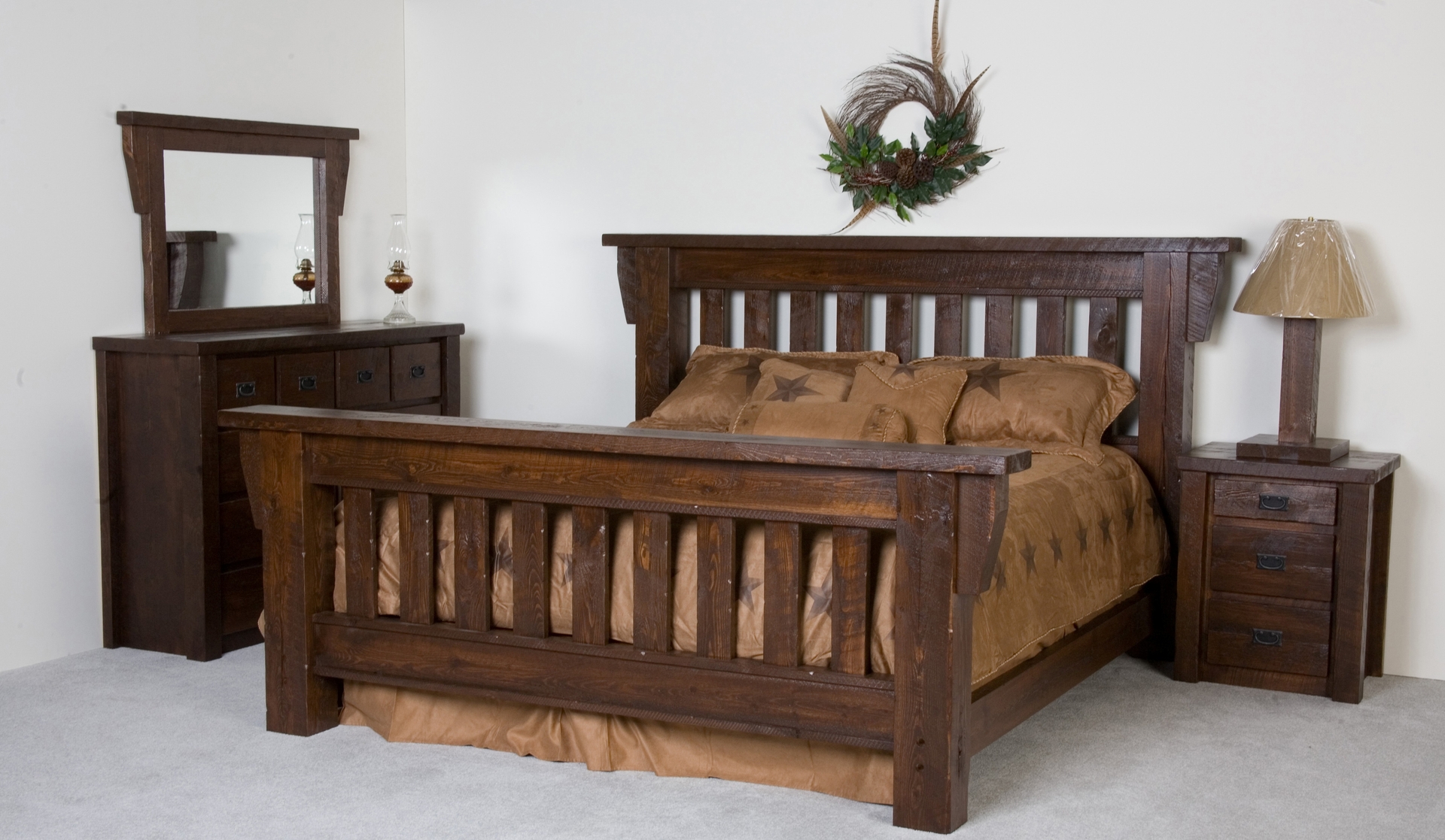 Rustic Wood Bed Frames