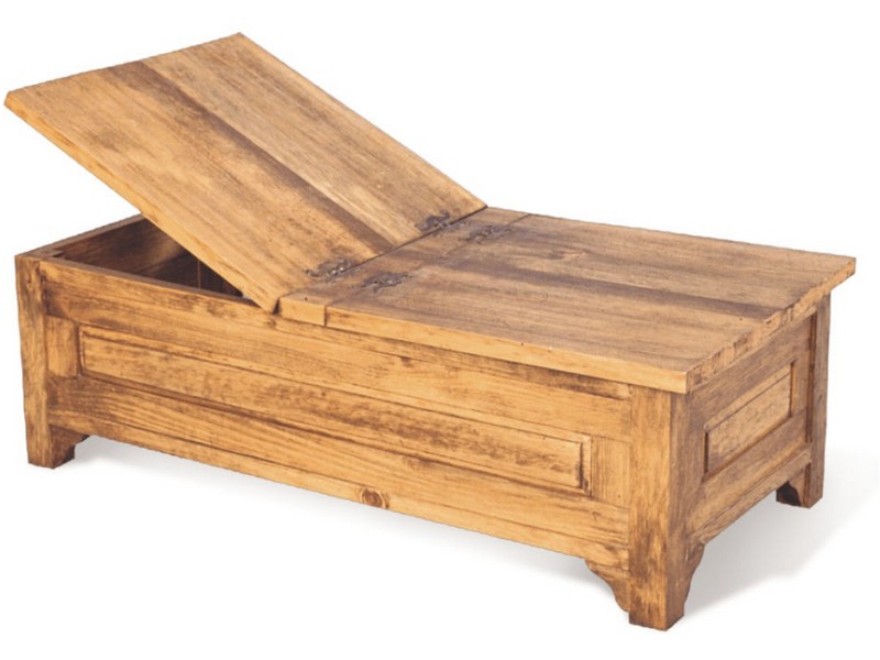 Rustic Wood Trunk Coffee Table