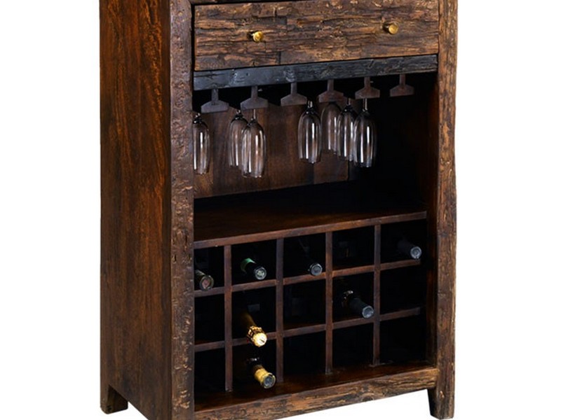 Rustic Wood Wine Racks