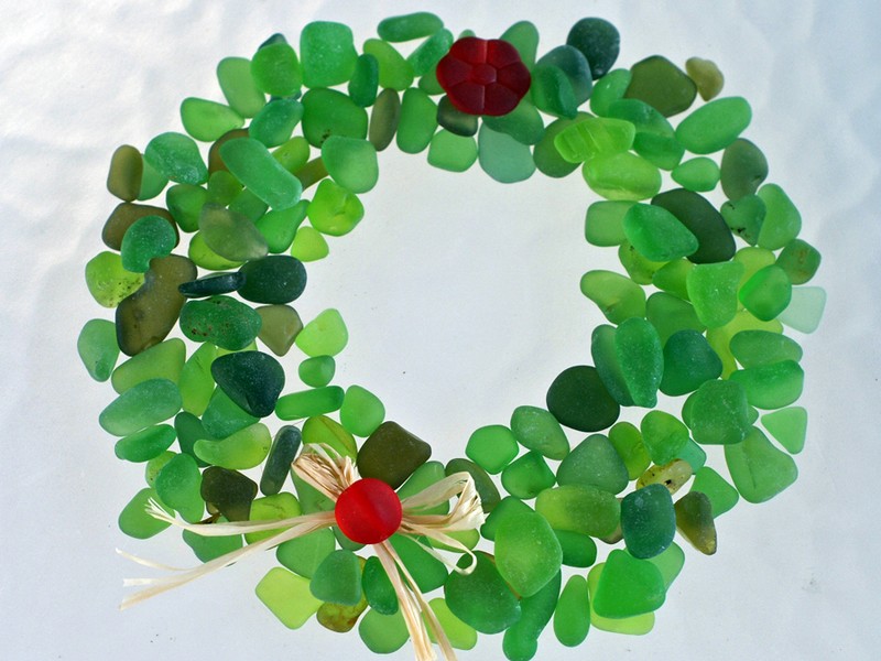 Sea Glass Wreath