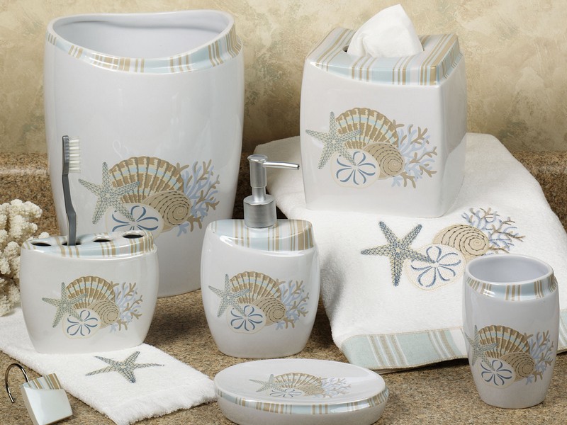 Seashell Bathroom Accessories Sets