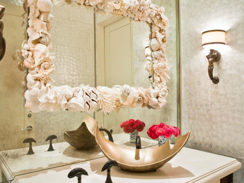 Seashell Bathroom Mirror