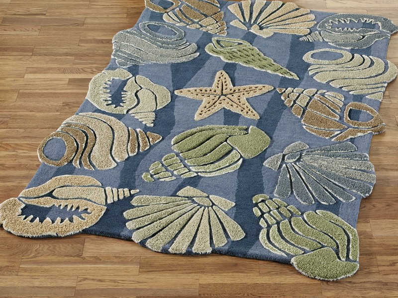 Seashell Bathroom Rug Set