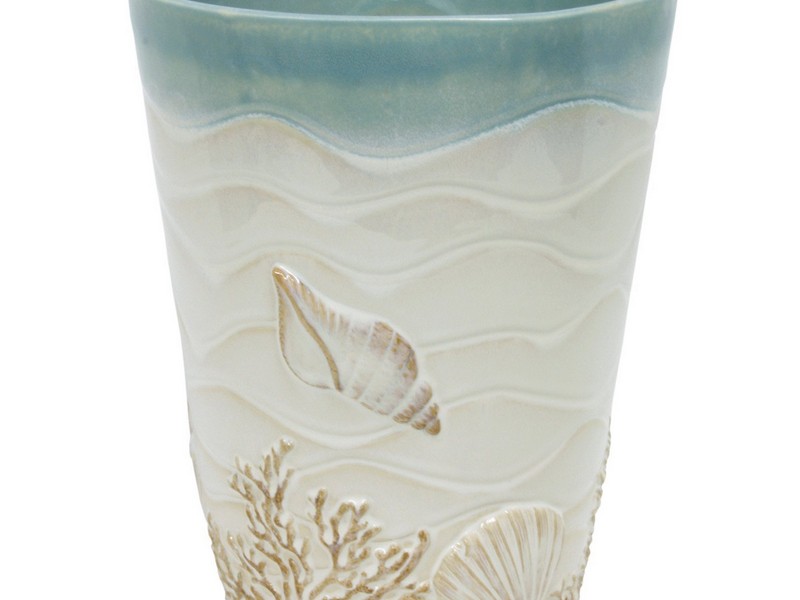 Seashell Bathroom Trash Can