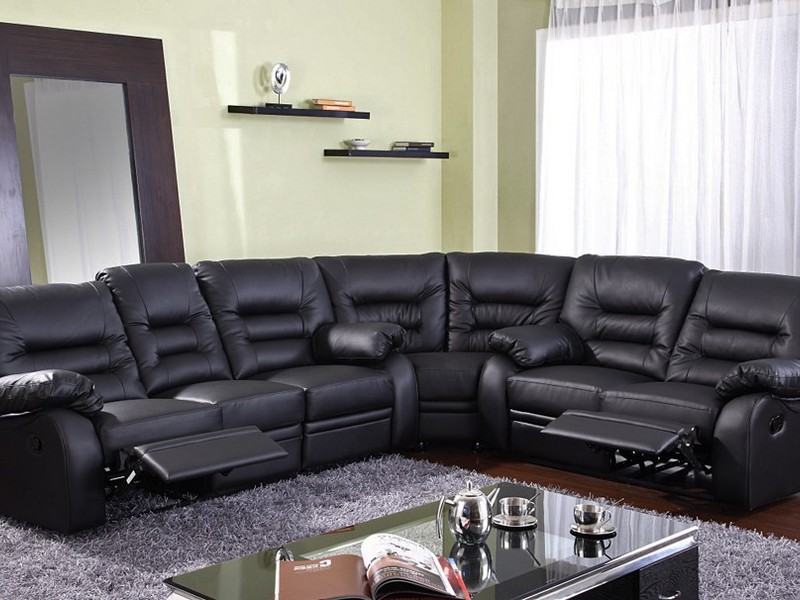 Sectional Leather Couch Recliner