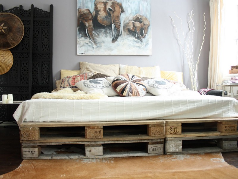 Shabby Chic Wooden Bed Frame