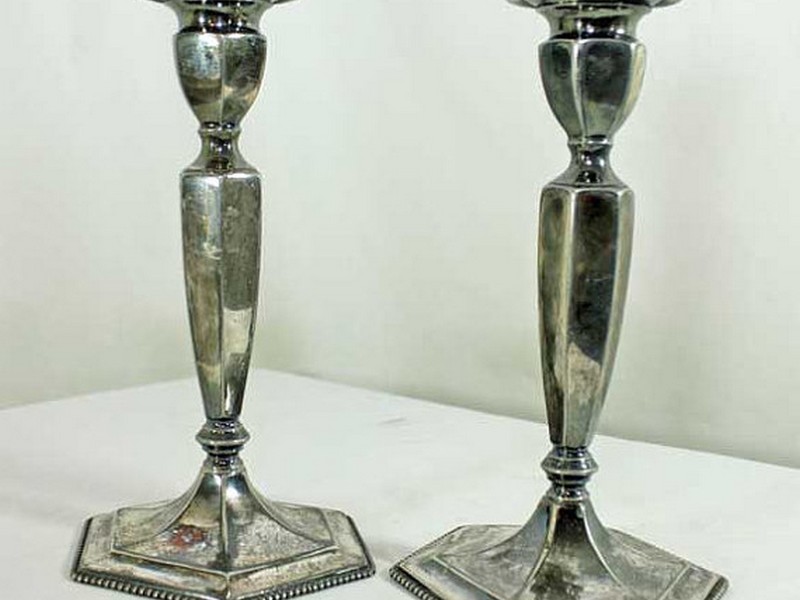 Silver Candle Holders