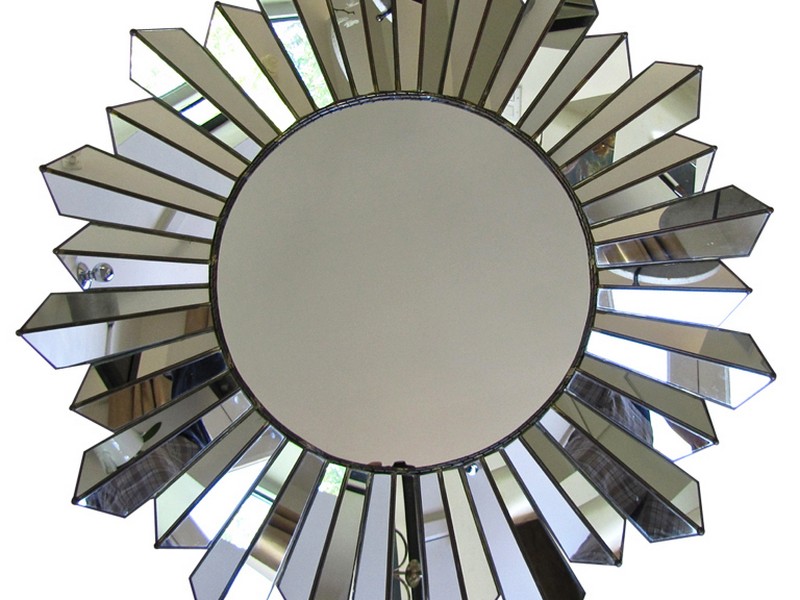 Silver Sunburst Mirror Wall Decor