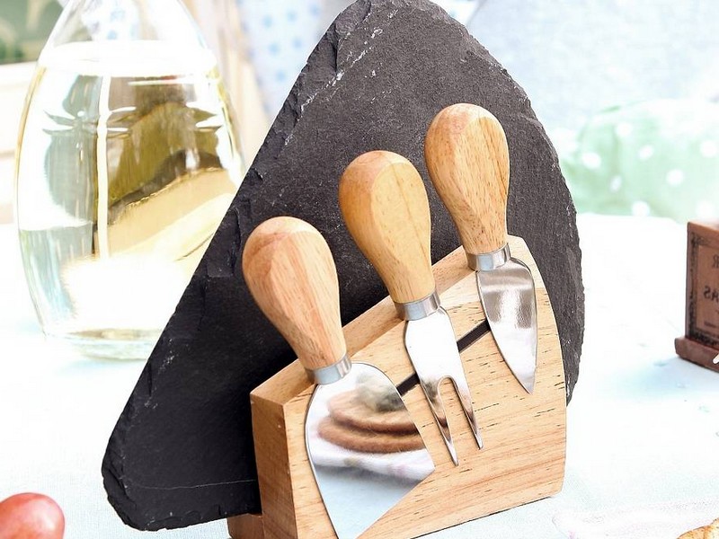 Slate Cheese Board And Knife Set