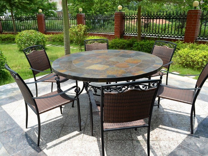 Slate Patio Table