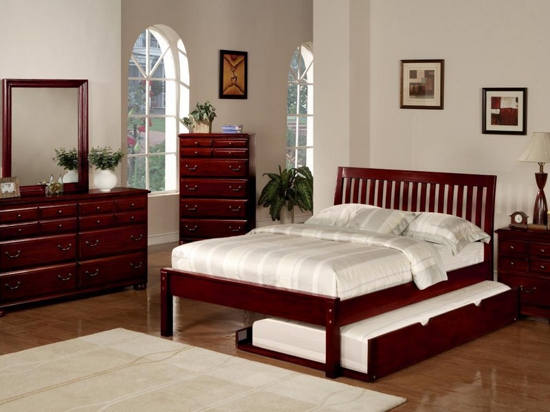 Sleigh Bed Queen Cherry