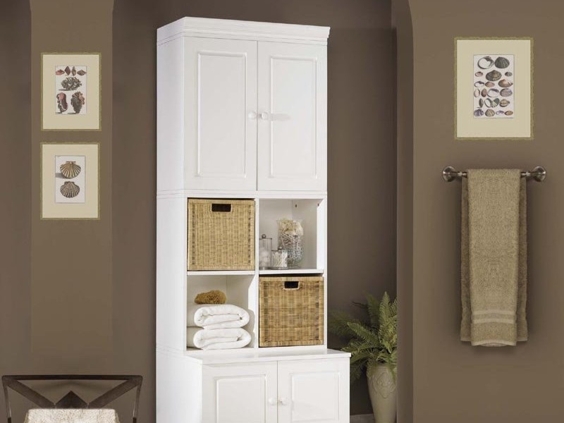 Slim Bathroom Floor Cabinet