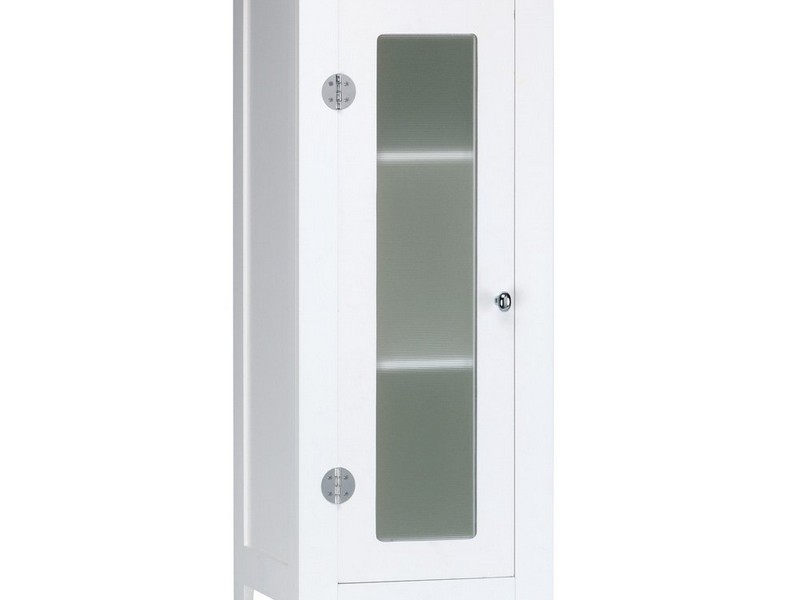 Slim White Bathroom Cabinet