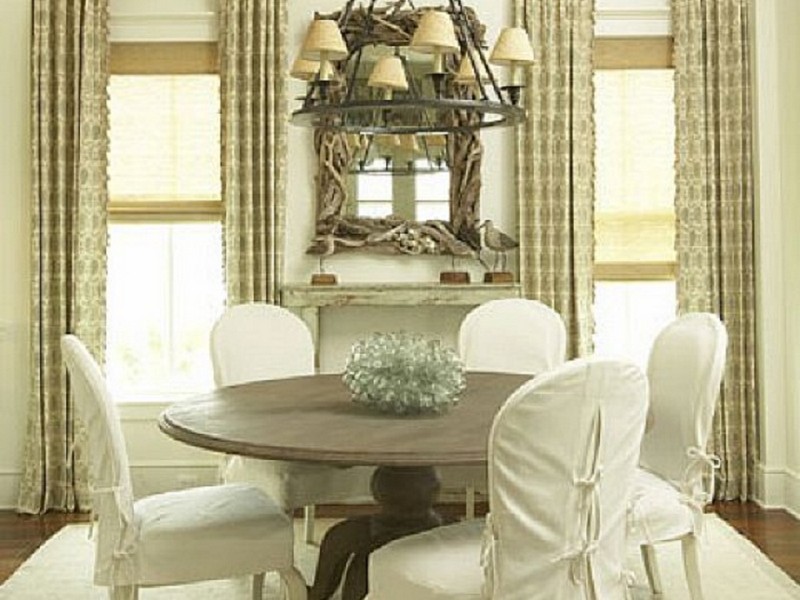 Slip Covered Dining Chairs