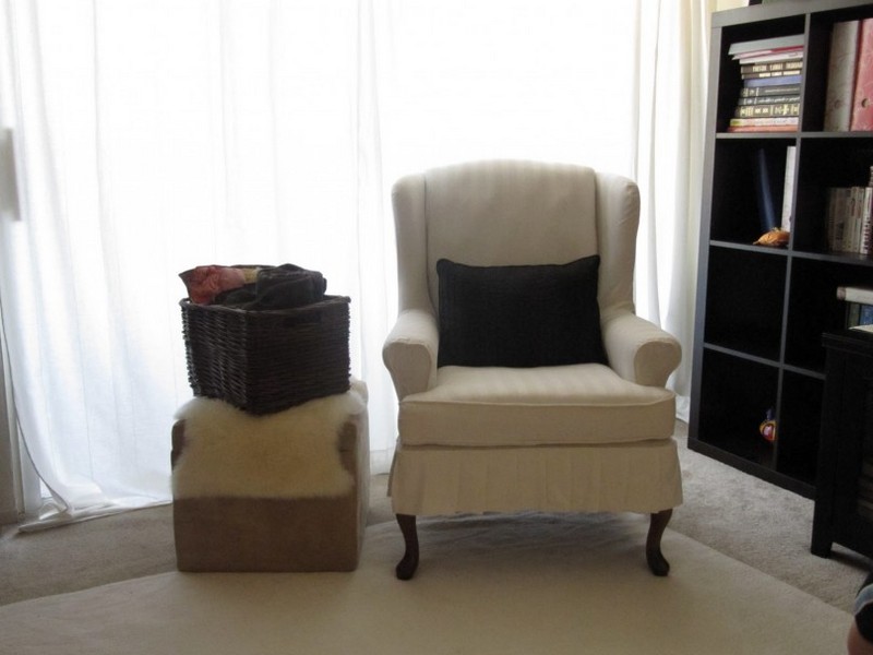 Slipcovers For Wingback Chairs And Ottomans