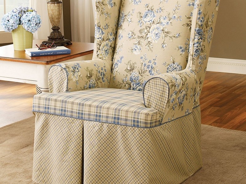 Slipcovers For Wingback Chairs With Square Cushion