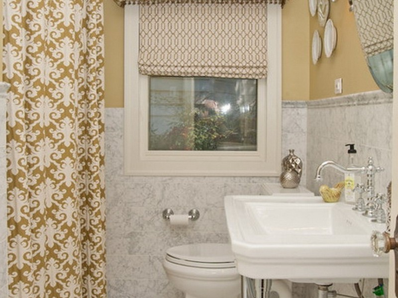 Small Bathroom Window Curtain Ideas