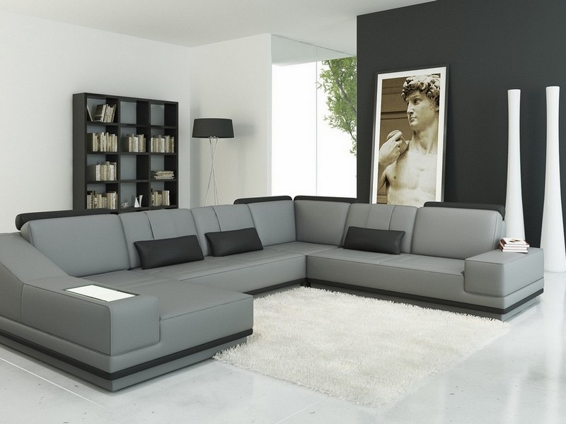 Small Grey Sectional Couch