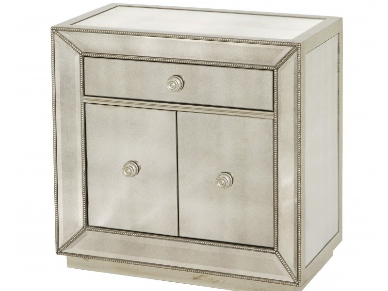 Small Mirrored Nightstand