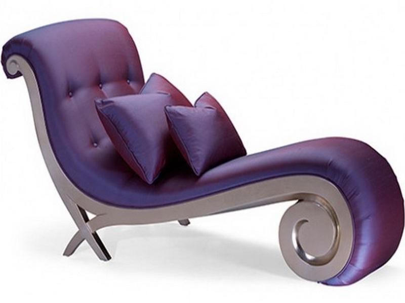 Small Purple Chaise Lounge