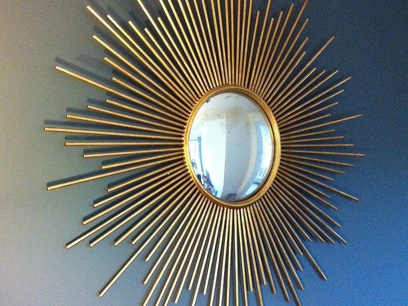 Small Silver Sunburst Mirror