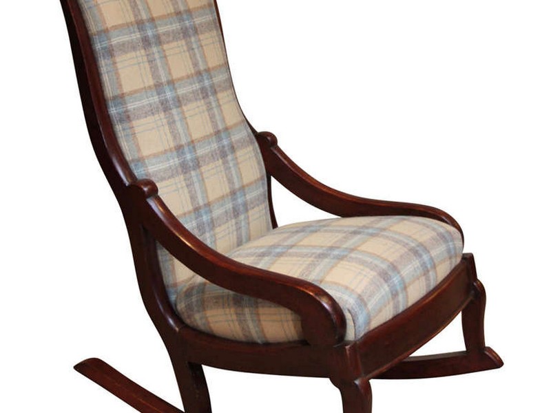 Small Upholstered Rocking Chair
