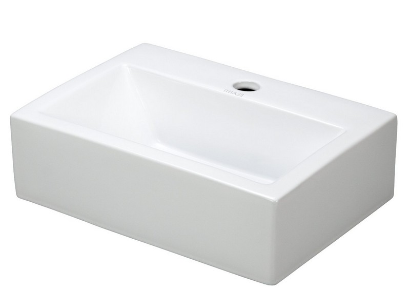 Small Wall Mount Bathroom Sink 12.4 X11 White