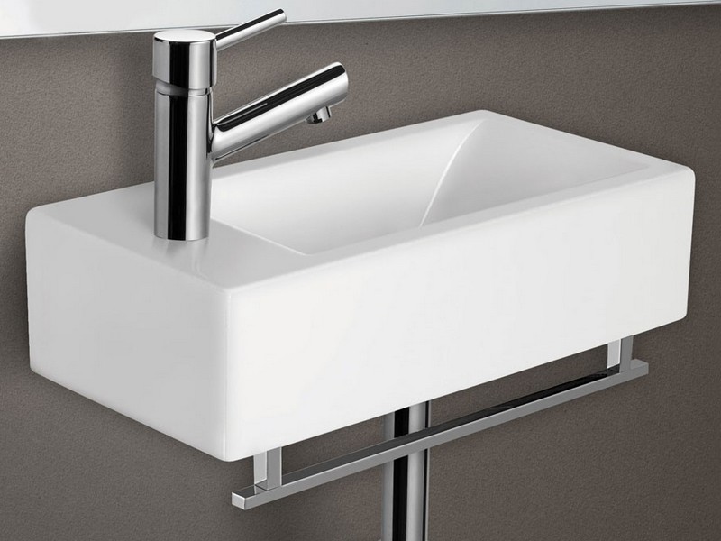 Small Wall Mount Bathroom Sink With Towel Bar