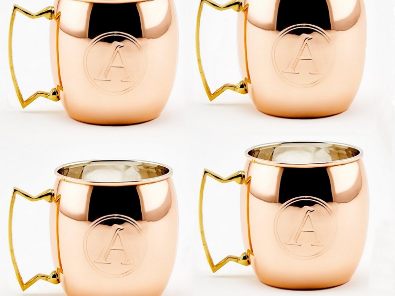 Solid Copper Moscow Mule Mugs