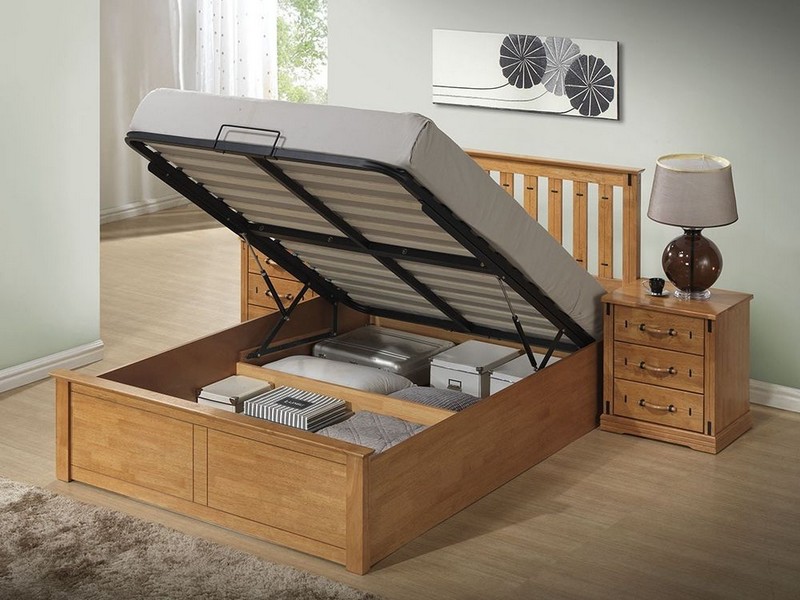 Solid Wood Bed Frames With Storage