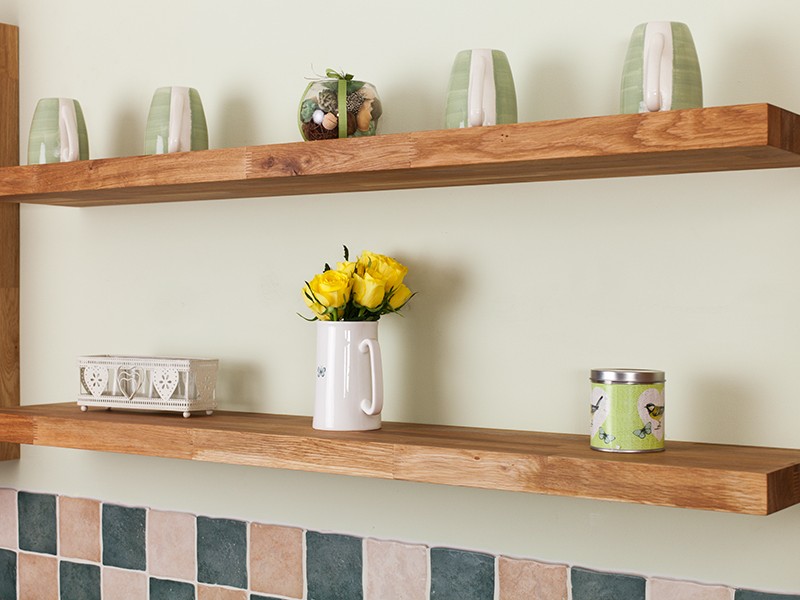 Solid Wood Floating Shelves