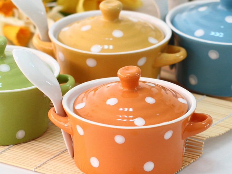 Soup Bowls With Lids And Spoons