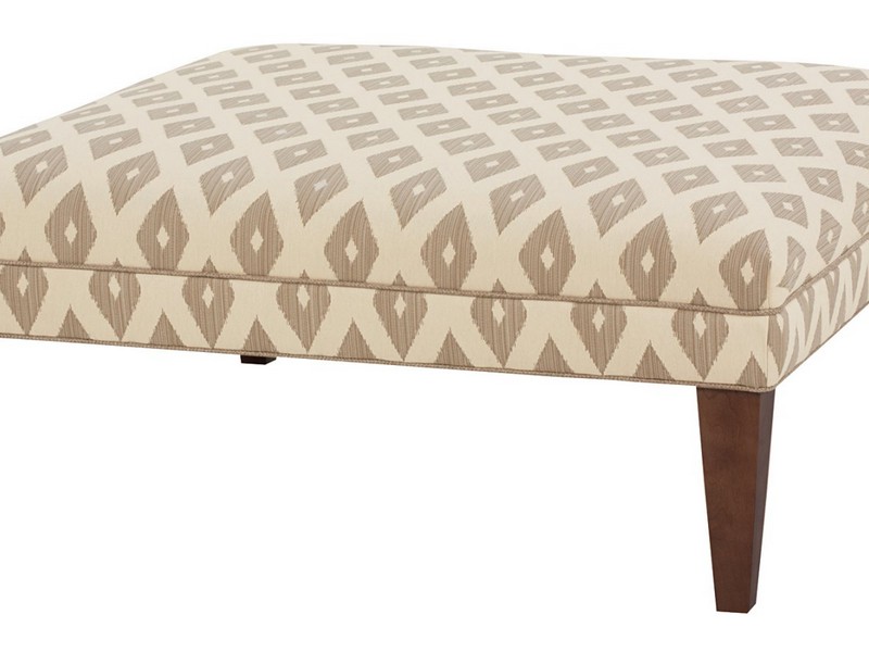 Square Fabric Ottoman