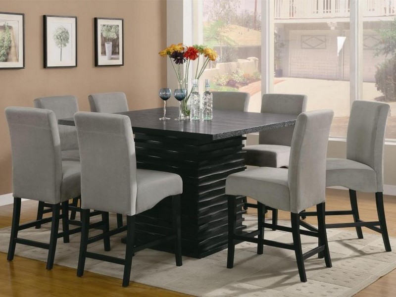 Square Kitchen Table Sets For 8