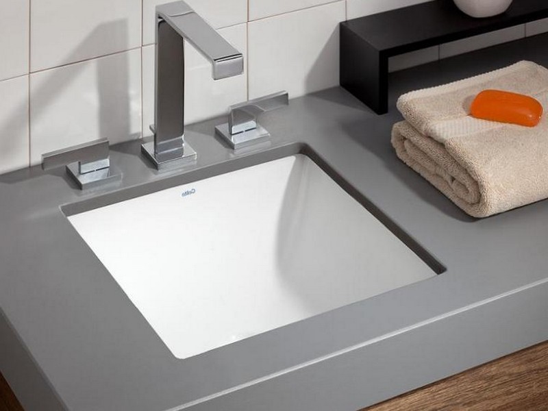 Square Top Mount Bathroom Sinks