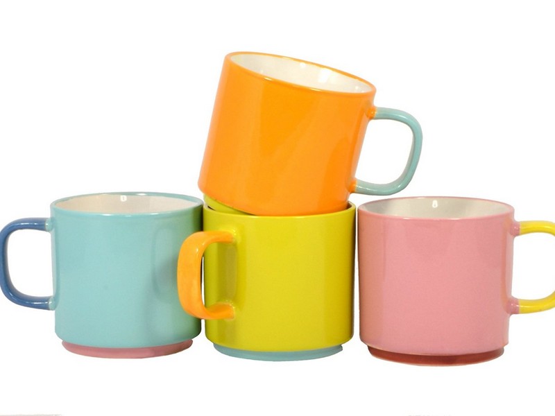 Stackable Coffee Cups With Rack