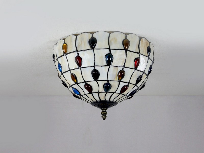 Stained Glass Ceiling Lights Flush Mount