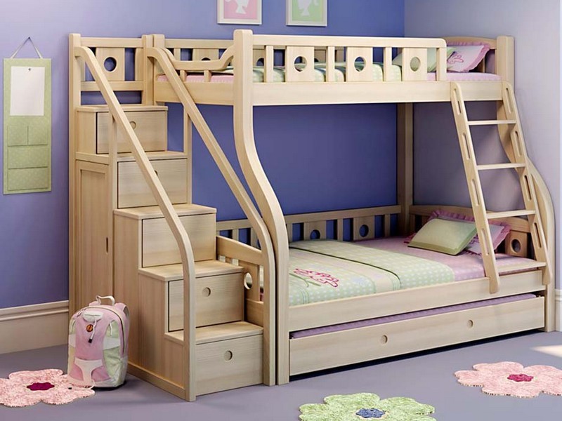 Staircase Bunk Bed With Desk