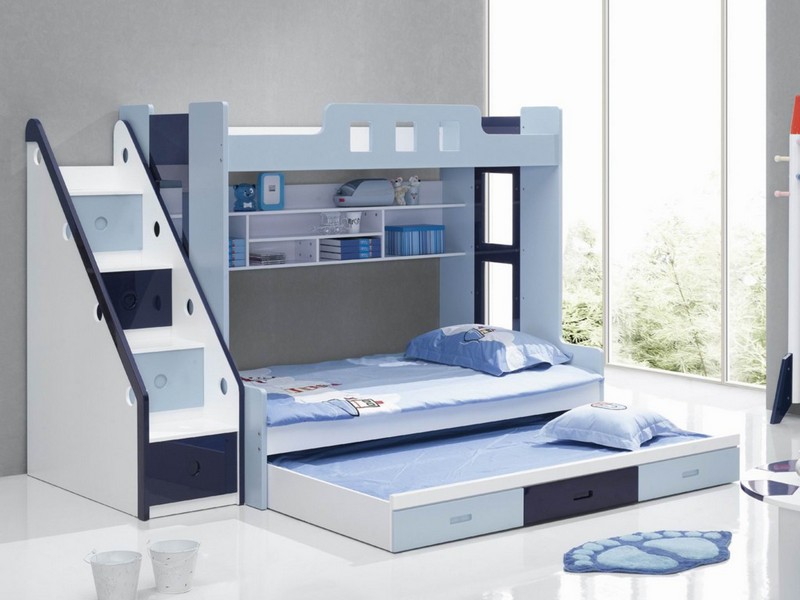 Stairway Bunk Bed With Trundle