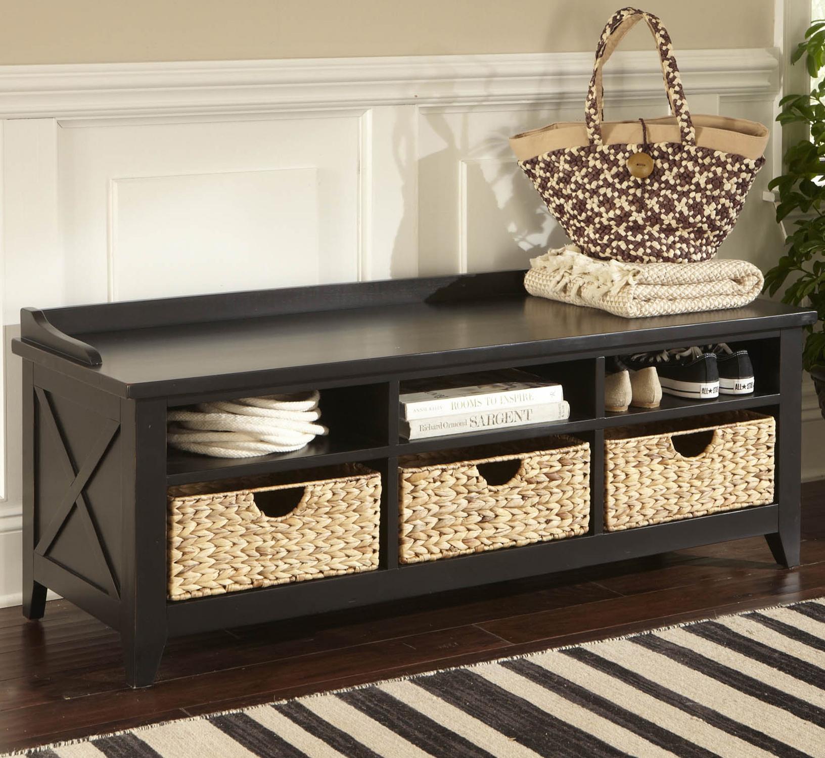 Storage Bench With Cubbies