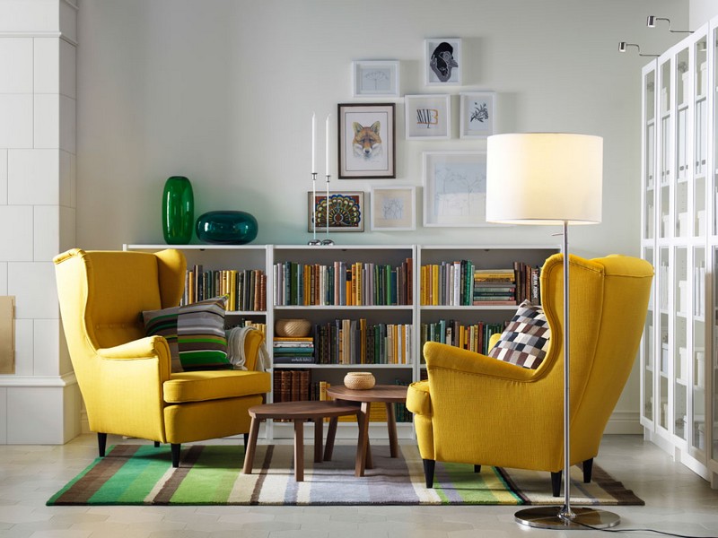 Strandmon Wing Chair Yellow