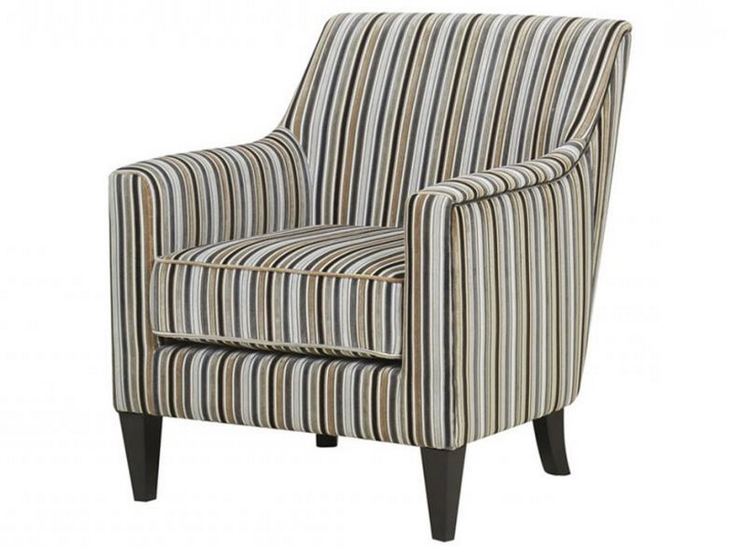 Striped Accent Chair