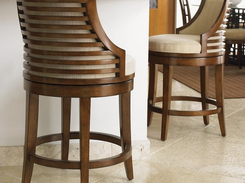 Swivel Counter Stools With Back And Arms