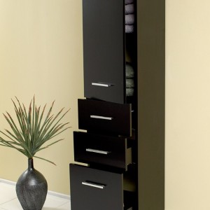 Tall Bathroom Storage Cabinet Espresso
