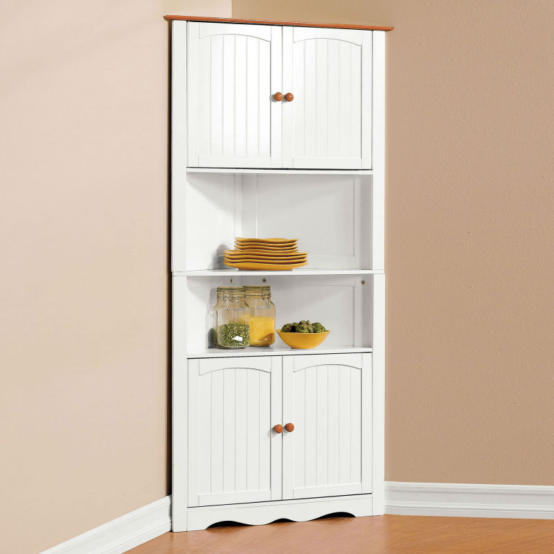 Tall Corner Storage Cabinet