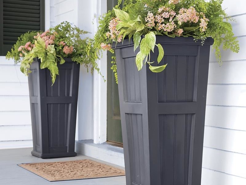 Tall Metal Planters Outdoor