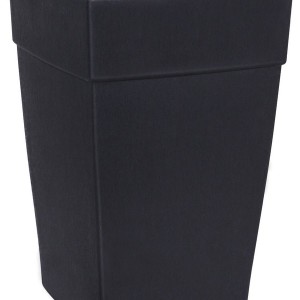 Tall Square Planters Black