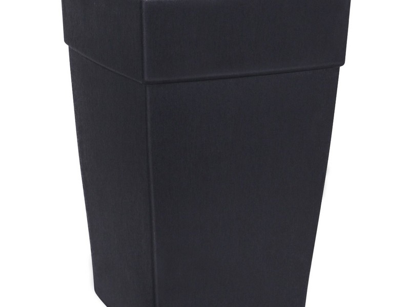 Tall Square Planters Black