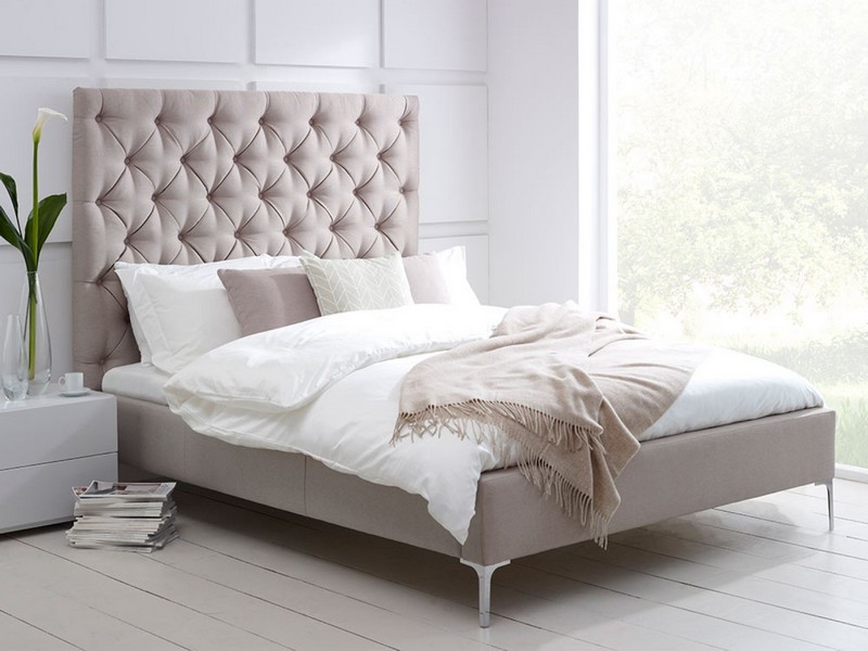 Tall Upholstered Bed