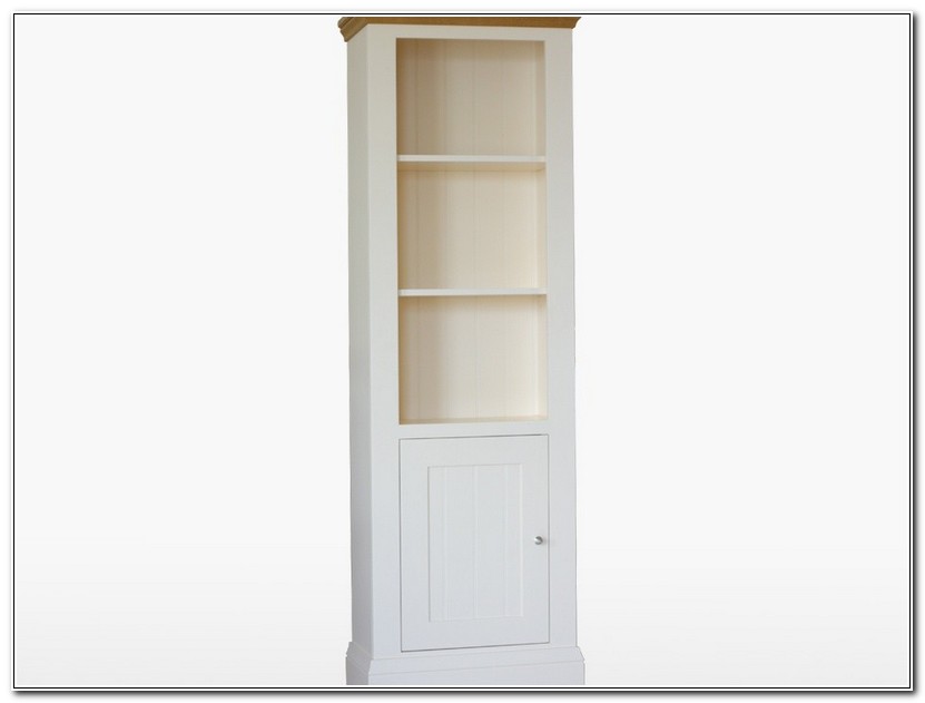 Tall White Bookcase With Doors